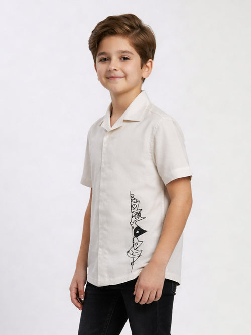 CUBAN COLLAR WHITE